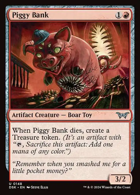 MtG Duskmourn: House of Horror Uncommon Piggy Bank #148