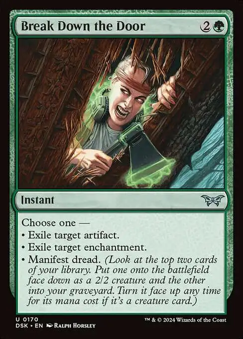 MtG Duskmourn: House of Horror Uncommon Break Down the Door #170