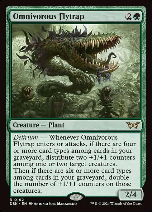MtG Duskmourn: House of Horror Rare FOIL Omnivorous Flytrap #192