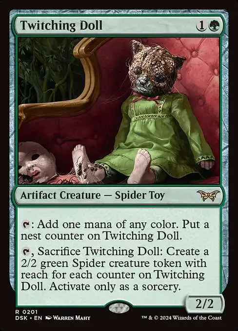 MtG Duskmourn: House of Horror Rare Twitching Doll #201