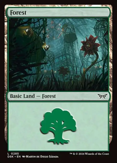 MtG Duskmourn: House of Horror Common Foil Forest #285