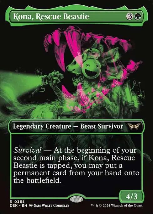 mtg cards with survival Magic The Gathering Duskmourn House of Horror Single Card Rare Kona, Rescue Beastie 358 Double Exposure FOIL Then shuffle your library. Survivor, 24 cards | Magic: