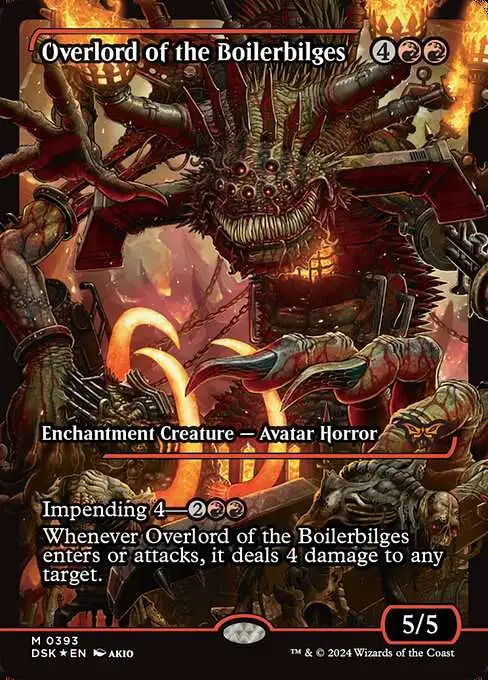 Magic The Gathering Duskmourn House of Horror Single Card Mythic Rare Overlord of the Boilerbilges 393 Japanese Showcase - ToyWiz Magic The Gathering Duskmourn House of Horror Single Card Mythic Rare Overlord of the Boilerbilges 393 Japanese Showcase - ToyWiz