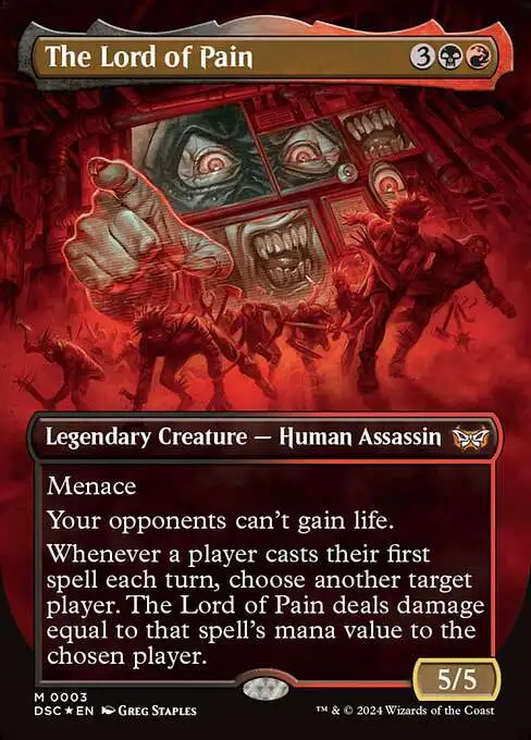 Magic The Gathering Duskmourn House of Horror Commander Single Card Mythic  Rare The Lord of Pain 3 Commander - ToyWiz