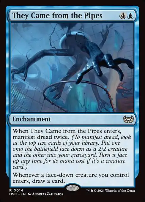 Magic The Gathering Duskmourn House of Horror Commander Single Card Rare  They Came from the Pipes 14 - ToyWiz