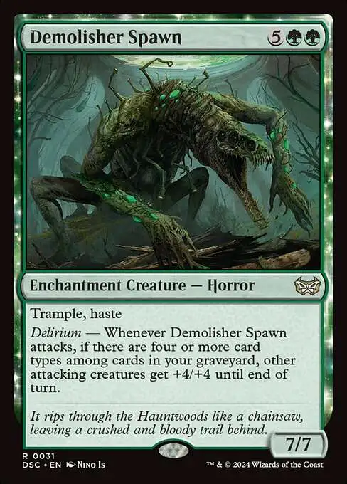 Magic The Gathering Duskmourn House of Horror Commander Single Card Rare  Demolisher Spawn 31 - ToyWiz