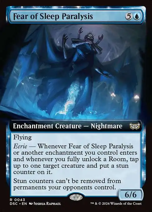 MtG Duskmourn: House of Horror Commander Rare Fear of Sleep Paralysis #43