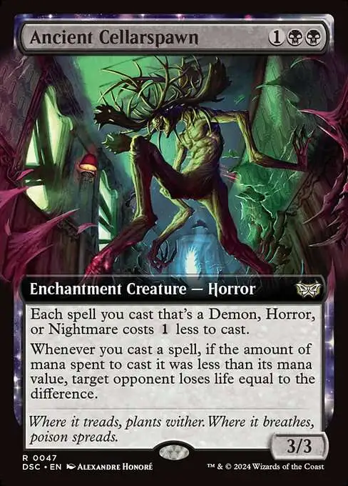 Magic The Gathering Duskmourn House of Horror Commander Single Card Rare  Ancient Cellarspawn 47 - ToyWiz