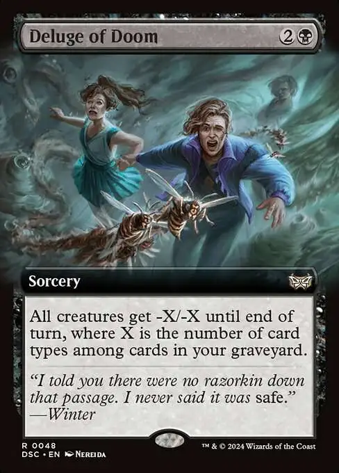 Magic The Gathering Duskmourn House of Horror Commander Single Card Rare  Deluge of Doom 48 - ToyWiz