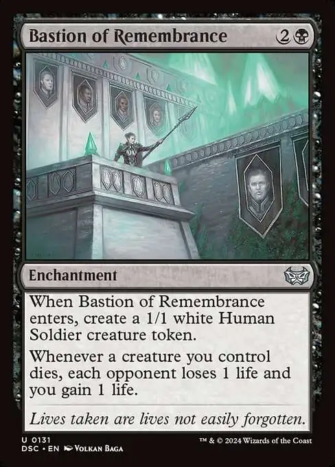 MtG Duskmourn: House of Horror Commander Uncommon Bastion of Remembrance #131