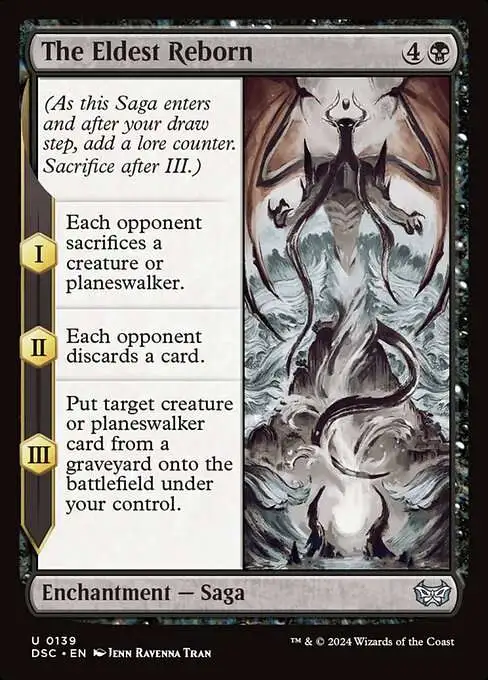 MtG Duskmourn: House of Horror Commander Uncommon FOIL The Eldest Reborn #139