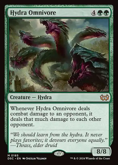 MtG Duskmourn: House of Horror Commander Mythic Rare Hydra Omnivore #185