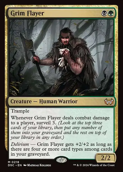 MtG Duskmourn: House of Horror Commander Rare Grim Flayer #218