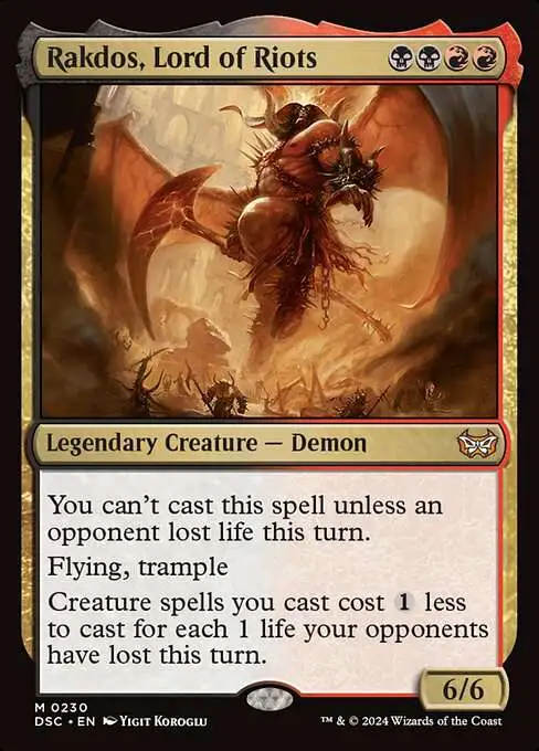 rakdos cards mtg Magic: the Gathering - Rakdos, Lord of Riots (187) trample Whenever Rakdos the Defiler attacks Mtg Altered Art Card Rakdos,