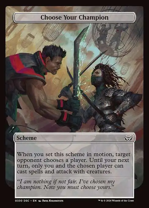 MtG Duskmourn: House of Horror Commander Common Choose Your Champion #330