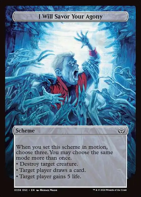Magic The Gathering Duskmourn House of Horror Commander Single Card Common I Will Savor Your Agony 338 - ToyWiz Magic The Gathering Duskmourn House of Horror Commander Single Card Common I Will Savor Your Agony 338 - ToyWiz