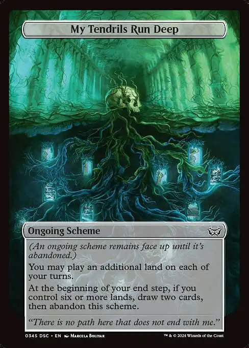 Magic The Gathering Duskmourn House of Horror Commander Single Card Common  My Tendrils Run Deep 345 - ToyWiz