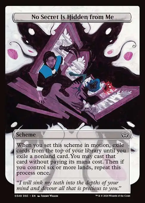 Magic The Gathering Duskmourn House of Horror Commander Single Card Common  No Secret Is Hidden from Me 349 - ToyWiz