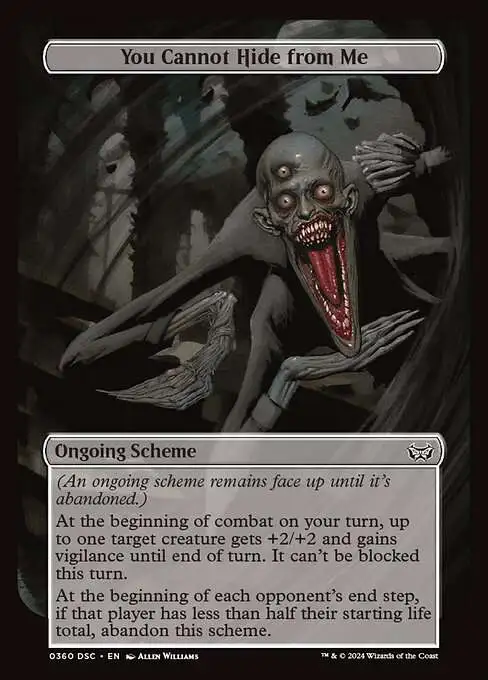 MtG Duskmourn: House of Horror Commander Common You Cannot Hide from Me #360