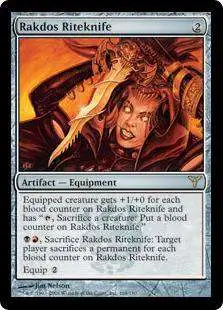 MtG Dissension Rare Rakdos Riteknife #164