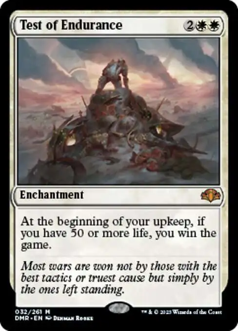 MtG Dominaria Remastered Mythic Rare FOIL Test of Endurance #32