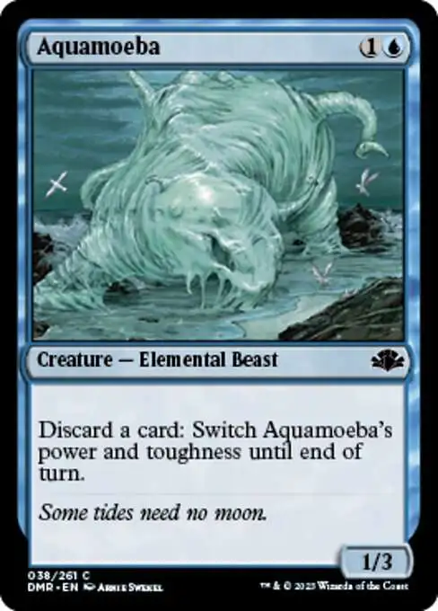 MtG Dominaria Remastered Common FOIL Aquamoeba #38