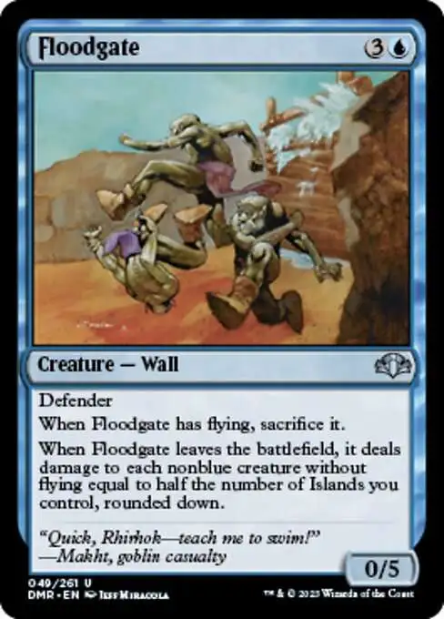 MtG Dominaria Remastered Uncommon Floodgate #49