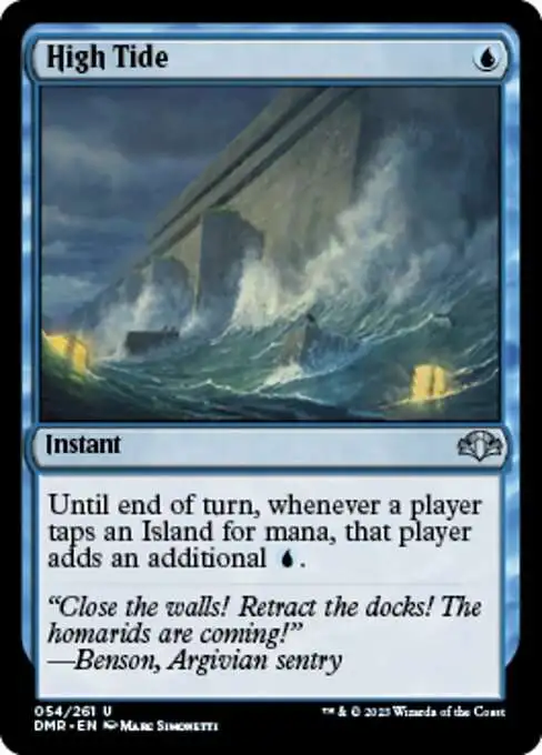 MtG Dominaria Remastered Uncommon Foil High Tide #54