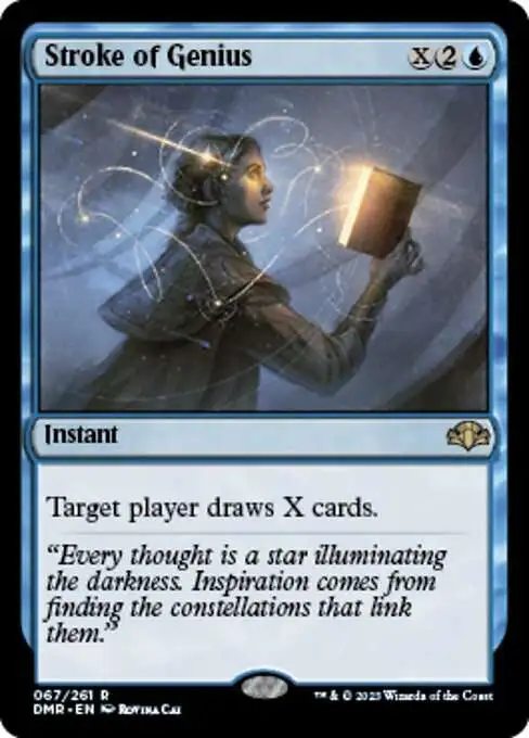 MtG Dominaria Remastered Rare FOIL Stroke of Genius #67