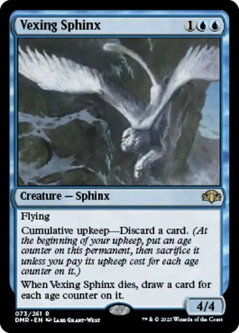 MtG Dominaria Remastered Rare Vexing Sphinx #73