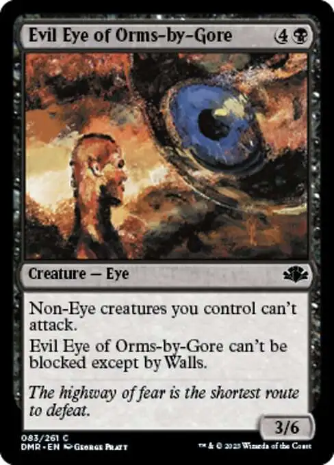Magic The Gathering Dominaria Remastered Single Card Common Evil Eye of  Orms-by-Gore 83 - ToyWiz