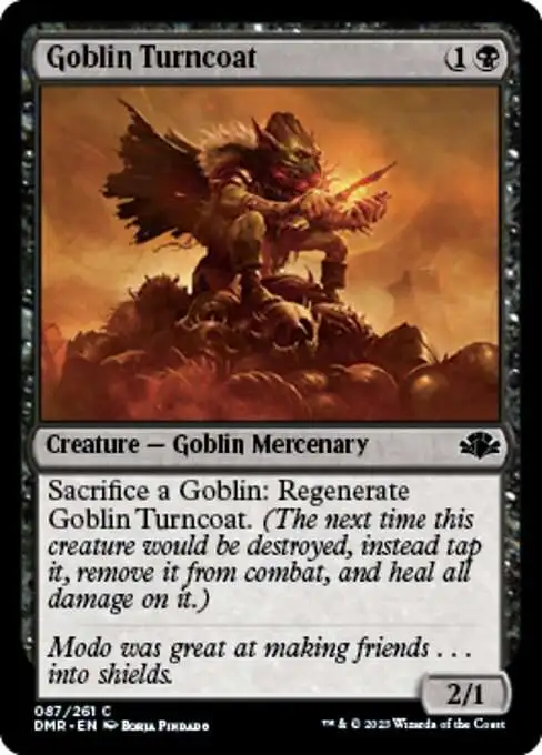 MtG Dominaria Remastered Common FOIL Goblin Turncoat #87