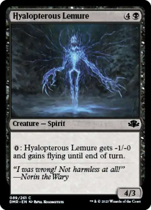 MtG Dominaria Remastered Common Hyalopterous Lemure #89