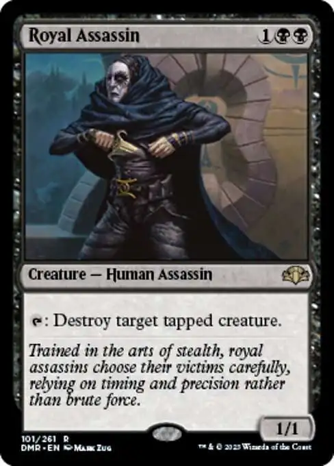 MtG Dominaria Remastered Rare Foil Royal Assassin #101