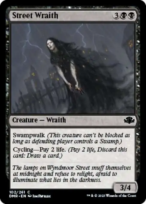 MtG Dominaria Remastered Common FOIL Street Wraith #102