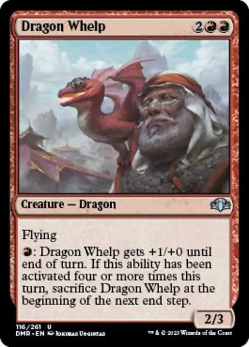 MtG Dominaria Remastered Uncommon Dragon Whelp #116