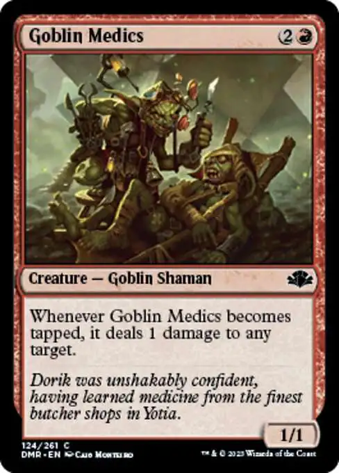 MtG Dominaria Remastered Common FOIL Goblin Medics #124