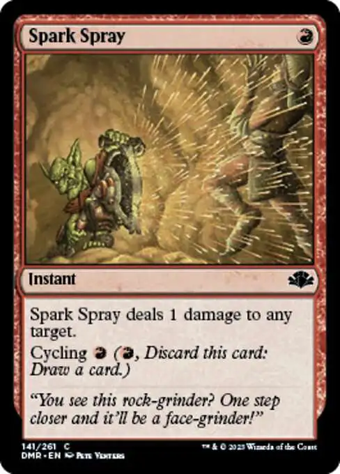 MtG Dominaria Remastered Common Spark Spray #141