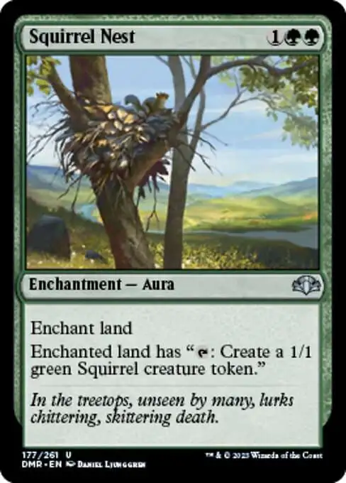 MtG Dominaria Remastered Uncommon Squirrel Nest #177