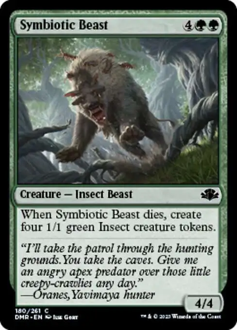 MtG Dominaria Remastered Common FOIL Symbiotic Beast #180