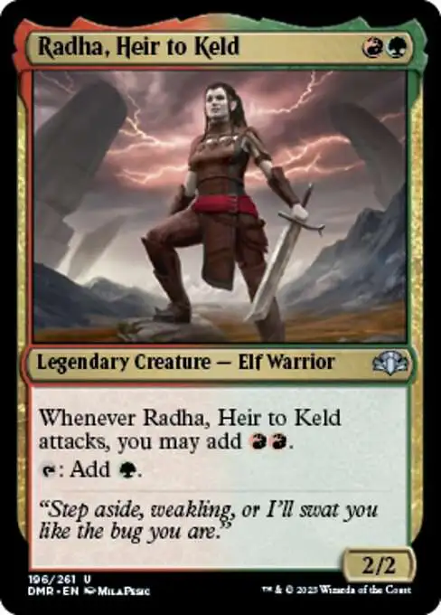 MtG Dominaria Remastered Uncommon Radha, Heir to Keld #196