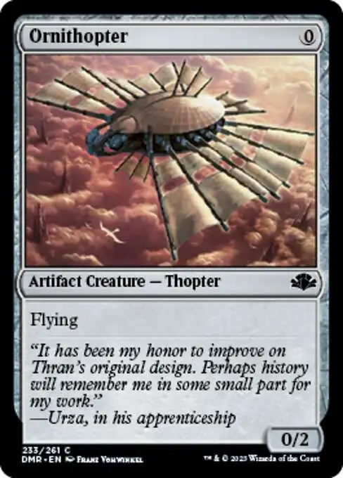 MtG Dominaria Remastered Common FOIL Ornithopter #233