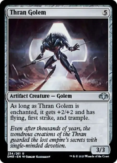 MtG Dominaria Remastered Uncommon Thran Golem #234