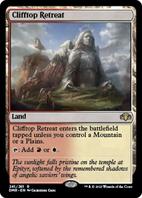 MtG Dominaria Remastered Rare Clifftop Retreat #241