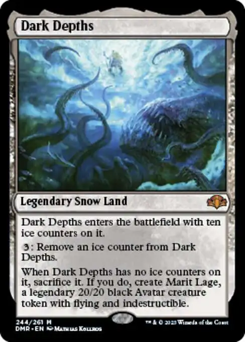 MtG Dominaria Remastered Mythic Rare Dark Depths #244