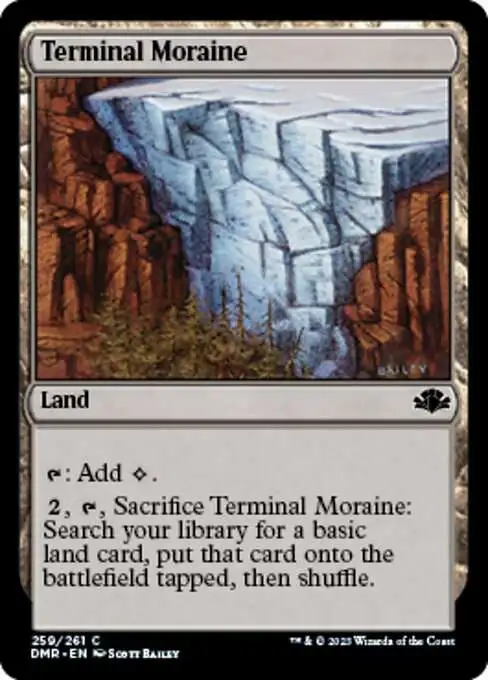 MtG Dominaria Remastered Common Terminal Moraine #259