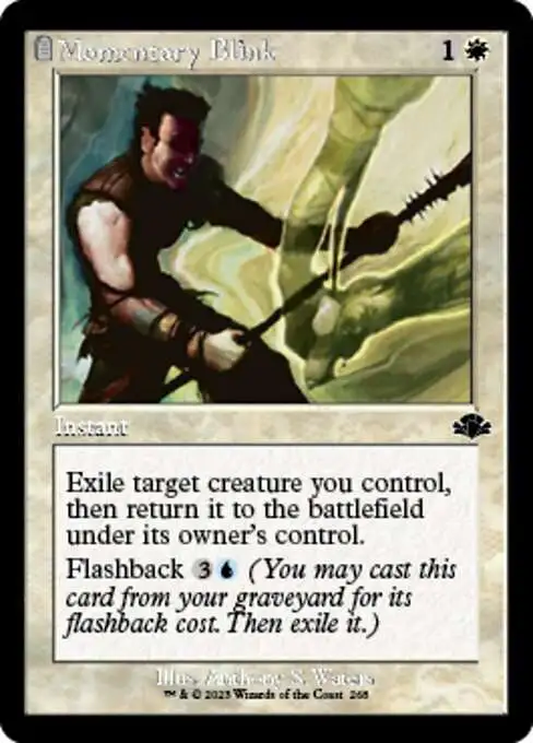 MtG Dominaria Remastered Common Momentary Blink #268 [Old-Frame FOIL]