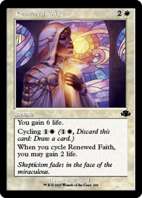 MtG Dominaria Remastered Common Renewed Faith #269 [Old-Frame]
