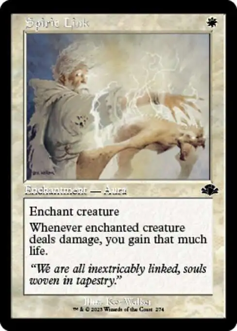 MtG Dominaria Remastered Common Spirit Link #274 [Old-Frame]