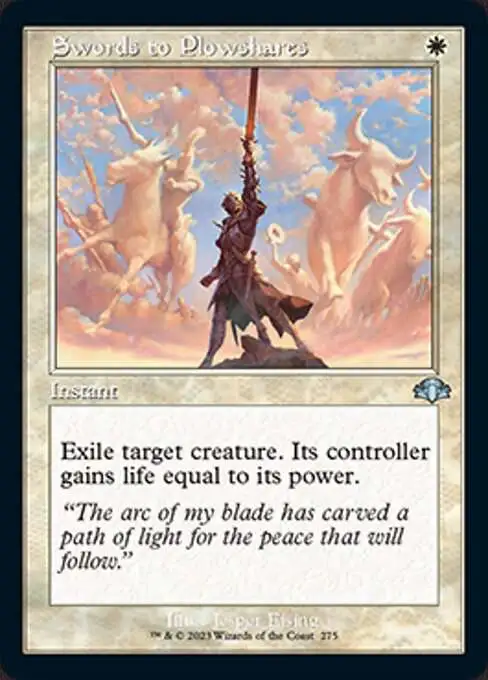 MtG Dominaria Remastered Uncommon Swords to Plowshares #275 [Old-Frame]